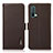 Funda de Cuero Cartera con Soporte Carcasa B03H para OnePlus Nord CE 5G Marron