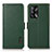 Funda de Cuero Cartera con Soporte Carcasa B03H para Oppo A74 4G Verde