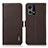 Funda de Cuero Cartera con Soporte Carcasa B03H para Oppo F21s Pro 4G Marron