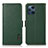 Funda de Cuero Cartera con Soporte Carcasa B03H para Oppo Find X3 5G Verde