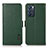 Funda de Cuero Cartera con Soporte Carcasa B03H para Oppo Reno6 5G Verde