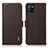 Funda de Cuero Cartera con Soporte Carcasa B03H para Realme V11s 5G Marron