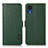 Funda de Cuero Cartera con Soporte Carcasa B03H para Samsung Galaxy A03 Core Verde