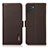 Funda de Cuero Cartera con Soporte Carcasa B03H para Samsung Galaxy A03 Marron