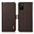 Funda de Cuero Cartera con Soporte Carcasa B03H para Samsung Galaxy A03s Marron