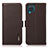 Funda de Cuero Cartera con Soporte Carcasa B03H para Samsung Galaxy A12 5G Marron