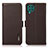 Funda de Cuero Cartera con Soporte Carcasa B03H para Samsung Galaxy F62 5G Marron