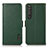 Funda de Cuero Cartera con Soporte Carcasa B03H para Sony Xperia 1 III Verde