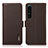 Funda de Cuero Cartera con Soporte Carcasa B03H para Sony Xperia 1 IV Marron