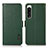 Funda de Cuero Cartera con Soporte Carcasa B03H para Sony Xperia 5 IV Verde