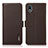 Funda de Cuero Cartera con Soporte Carcasa B03H para Sony Xperia Ace III Marron