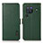 Funda de Cuero Cartera con Soporte Carcasa B03H para Vivo X80 Pro 5G Verde