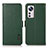 Funda de Cuero Cartera con Soporte Carcasa B03H para Xiaomi Mi 12 5G Verde