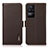 Funda de Cuero Cartera con Soporte Carcasa B03H para Xiaomi Poco F4 5G Marron