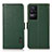 Funda de Cuero Cartera con Soporte Carcasa B03H para Xiaomi Poco F4 5G Verde