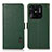 Funda de Cuero Cartera con Soporte Carcasa B03H para Xiaomi Redmi 10 India Verde