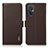 Funda de Cuero Cartera con Soporte Carcasa B03H para Xiaomi Redmi 11 Prime 4G Marron