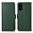 Funda de Cuero Cartera con Soporte Carcasa B03H para Xiaomi Redmi 13C Verde