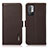 Funda de Cuero Cartera con Soporte Carcasa B03H para Xiaomi Redmi Note 10T 5G Marron