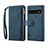 Funda de Cuero Cartera con Soporte Carcasa B03S para Google Pixel 6 5G Azul