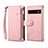 Funda de Cuero Cartera con Soporte Carcasa B03S para Google Pixel 6 5G Oro Rosa