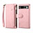 Funda de Cuero Cartera con Soporte Carcasa B03S para Google Pixel 7 Pro 5G Oro Rosa