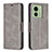 Funda de Cuero Cartera con Soporte Carcasa B04F para Motorola Moto Edge (2023) 5G Gris