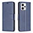 Funda de Cuero Cartera con Soporte Carcasa B04F para Motorola Moto G23 Azul