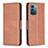 Funda de Cuero Cartera con Soporte Carcasa B04F para Nokia G11 Marron