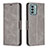 Funda de Cuero Cartera con Soporte Carcasa B04F para Nokia G22 Gris