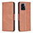 Funda de Cuero Cartera con Soporte Carcasa B04F para OnePlus Nord N300 5G Marron