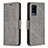 Funda de Cuero Cartera con Soporte Carcasa B04F para Oppo A54 4G Gris