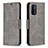 Funda de Cuero Cartera con Soporte Carcasa B04F para Oppo A54 5G Gris