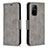 Funda de Cuero Cartera con Soporte Carcasa B04F para Oppo A94 5G Gris