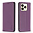 Funda de Cuero Cartera con Soporte Carcasa B04F para Realme C53 India Morado