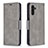 Funda de Cuero Cartera con Soporte Carcasa B04F para Samsung Galaxy A04s Gris