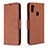 Funda de Cuero Cartera con Soporte Carcasa B04F para Samsung Galaxy A11 Marron