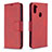 Funda de Cuero Cartera con Soporte Carcasa B04F para Samsung Galaxy A11 Rojo