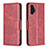 Funda de Cuero Cartera con Soporte Carcasa B04F para Samsung Galaxy A13 4G Rojo