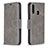 Funda de Cuero Cartera con Soporte Carcasa B04F para Samsung Galaxy A20s Gris