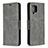 Funda de Cuero Cartera con Soporte Carcasa B04F para Samsung Galaxy A42 5G Gris