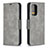 Funda de Cuero Cartera con Soporte Carcasa B04F para Samsung Galaxy A52 4G Gris