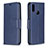 Funda de Cuero Cartera con Soporte Carcasa B04F para Samsung Galaxy M01s Azul