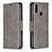 Funda de Cuero Cartera con Soporte Carcasa B04F para Samsung Galaxy M01s Gris