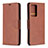 Funda de Cuero Cartera con Soporte Carcasa B04F para Samsung Galaxy Note 20 Ultra 5G Marron