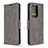 Funda de Cuero Cartera con Soporte Carcasa B04F para Samsung Galaxy S20 Plus 5G Gris