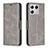 Funda de Cuero Cartera con Soporte Carcasa B04F para Xiaomi Mi 13 5G Gris