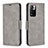 Funda de Cuero Cartera con Soporte Carcasa B04F para Xiaomi Poco X4 NFC Gris