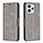 Funda de Cuero Cartera con Soporte Carcasa B04F para Xiaomi Redmi 12 4G Gris