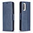 Funda de Cuero Cartera con Soporte Carcasa B04F para Xiaomi Redmi K40 5G Azul